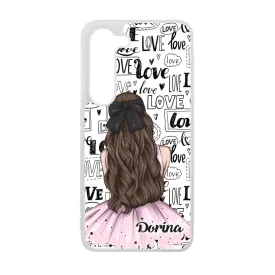 Kérd a Neveddel - LOVE Girl szerelem valentin napi Samsung Galaxy A05s tok