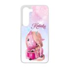 Unikornis és kávé - Téli mintás Samsung Galaxy A05s tok