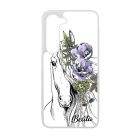 Rajzolt virágos lovas Samsung Galaxy A05s tok