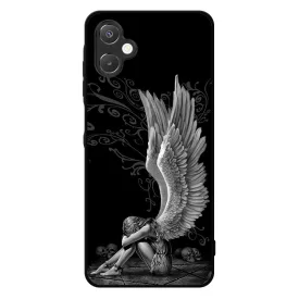 angyal angyalos fekete bukott Samsung Galaxy A06 tok