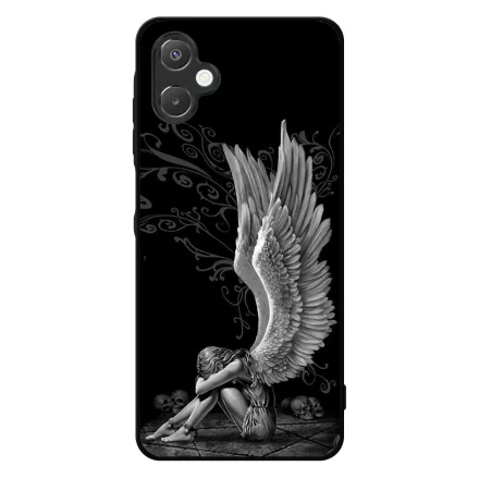 angyal angyalos fekete bukott Samsung Galaxy A06 tok