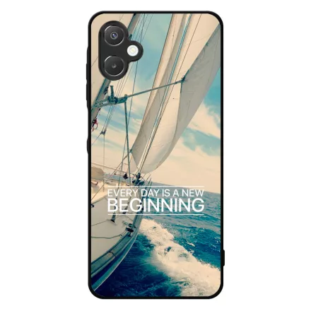 Minden nap egy új kezdet vitorlás tenger nyár Samsung Galaxy A06 tok