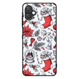 téli karácsonyi mintás textúra Samsung Galaxy A06 tok