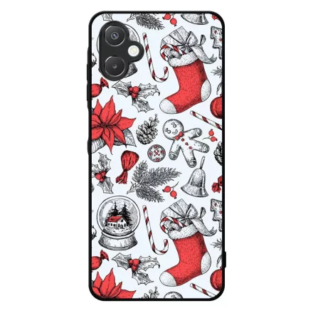 téli karácsonyi mintás textúra Samsung Galaxy A06 tok