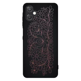 Elegáns Matyó - Rosegold magyar mintás hungarian folk Samsung Galaxy A06 tok