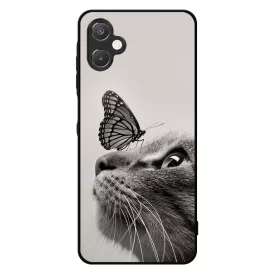 Cica és Pillangó - macskás Samsung Galaxy A06 tok