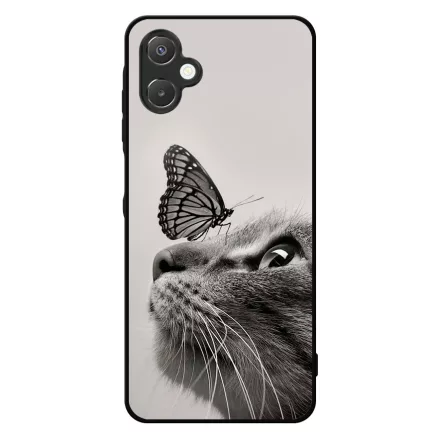 Cica és Pillangó - macskás Samsung Galaxy A06 tok