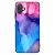 Blue Pink Gradient Ink kek rozsaszin marvanyos Samsung Galaxy A06 tok