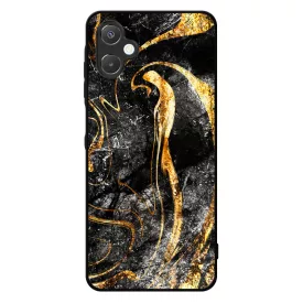 Luxury Golden Black marvanyos marvany mintas Samsung Galaxy A06 tok