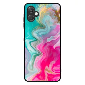 Pink gold Mixed Inks arany mintas marvanyos Samsung Galaxy A06 tok