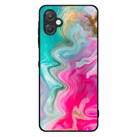 Pink gold Mixed Inks arany mintas marvanyos Samsung Galaxy A06 tok