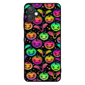 Pumpkin and Bats - Halloween Samsung Galaxy A06 tok