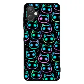 Halloween Macskak - Blue Samsung Galaxy A06 tok