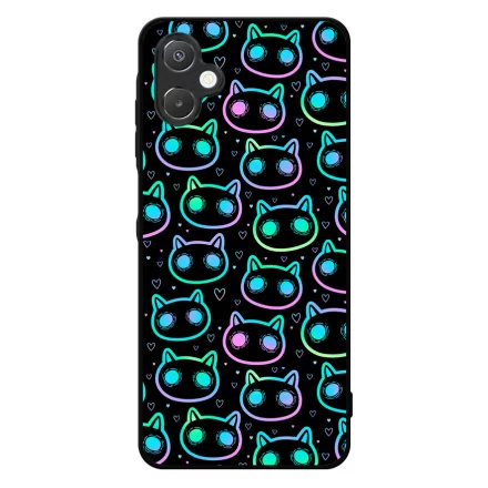 Halloween Macskak - Blue Samsung Galaxy A06 tok