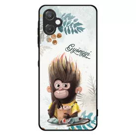 Kávés Maki - Téli mintás Samsung Galaxy A06 tok