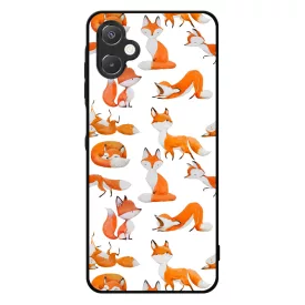Rajzolt Róka mintás Samsung Galaxy A06 tok