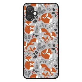 Szépséges téli róka mintás Samsung Galaxy A06 tok