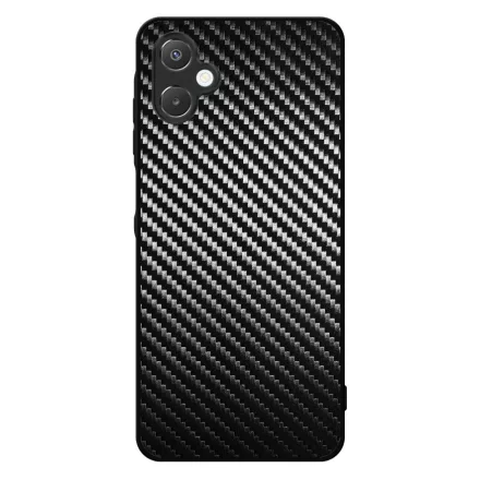 Ezüst karbon fiber mintás Samsung Galaxy A06 tok