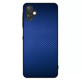 Gyönyörű kék karbon fiber mintás Samsung Galaxy A06 tok