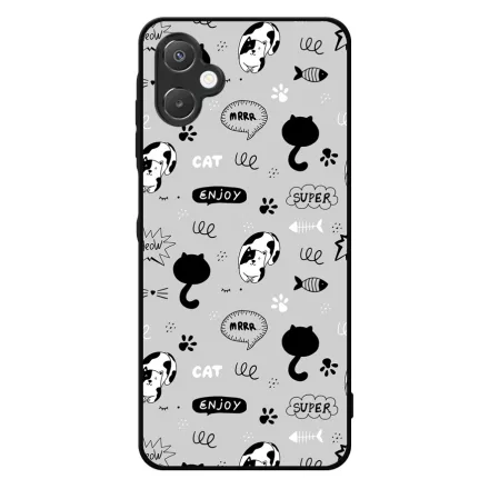 Mrrr Cuki Cica mintás Samsung Galaxy A06 tok