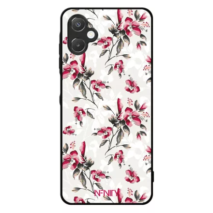 Csodaszép piros virágzás Samsung Galaxy A06 tok