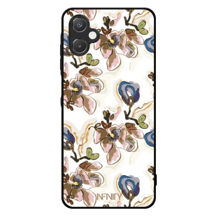 Különleges absztrakt kék virágzás Samsung Galaxy A06 tok