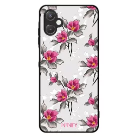 Szépséges pink virágok Samsung Galaxy A06 tok