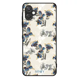 Kék és arany tavaszi virágzás Art Samsung Galaxy A06 tok