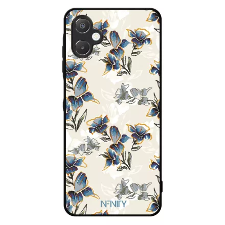 Kék és arany tavaszi virágzás Art Samsung Galaxy A06 tok