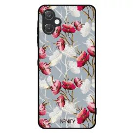 Szépséges piros tavaszi virágok Samsung Galaxy A06 tok