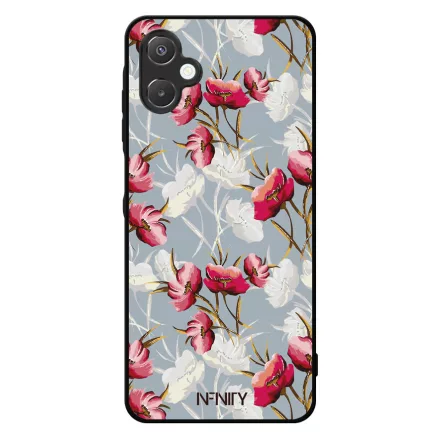 Szépséges piros tavaszi virágok Samsung Galaxy A06 tok