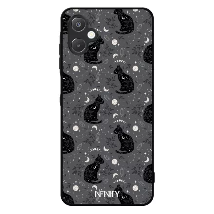 Mágikus fekete macska Samsung Galaxy A06 tok