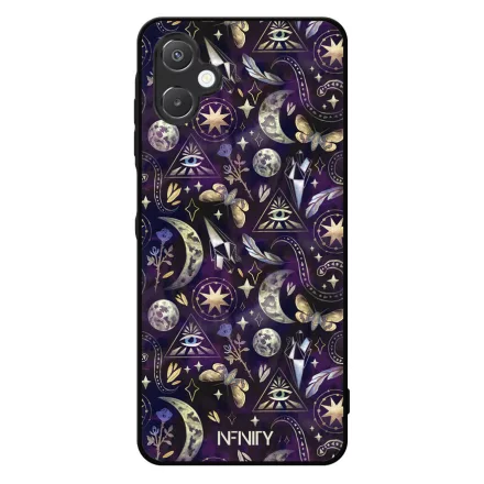 Mágikus szimbólumok - Lila Samsung Galaxy A06 tok