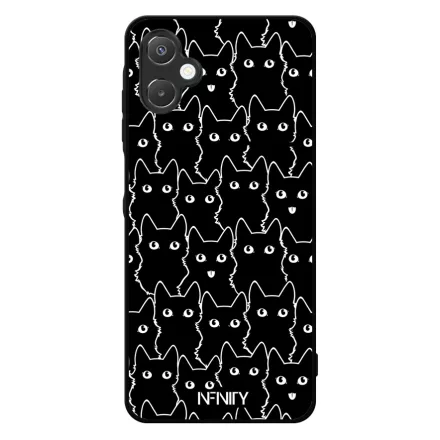 Cuki fekete macska Samsung Galaxy A06 tok