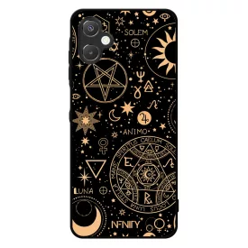 Aranyló ezoterikus szimbólumok Samsung Galaxy A06 tok