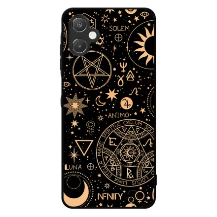 Aranyló ezoterikus szimbólumok Samsung Galaxy A06 tok