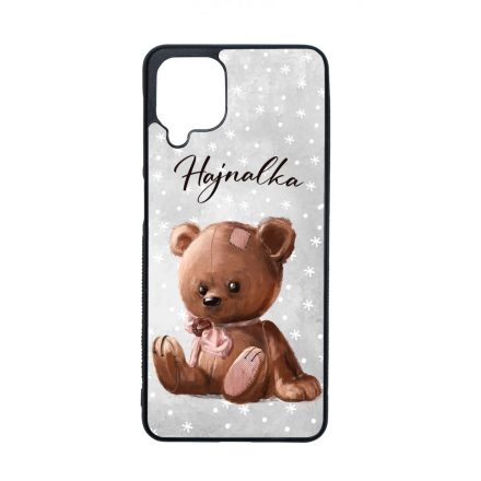 Cuki maci - Téli mintás Samsung Galaxy A12 tok