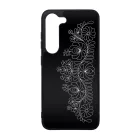Elegant Matyó - Black magyar mintás hungarian folk Samsung Galaxy A14 4G/5G tok