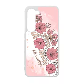 Kérd a neveddel - RoseGold Matyó magyar mintás hungarian folk Samsung Galaxy A14 4G/5G tok