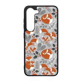 Szépséges téli róka mintás Samsung Galaxy A14 4G/5G tok