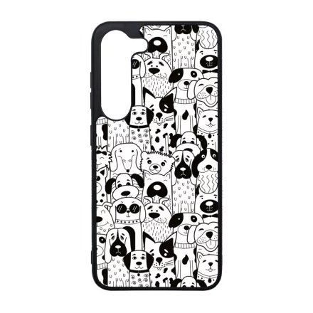 Aranyos kutya mintás Samsung Galaxy A14 4G/5G tok