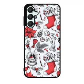 téli karácsonyi mintás textúra Samsung Galaxy A16 4G/5G tok