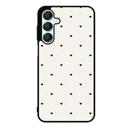 Elegáns szívecskés - CREAM - szives csajos Samsung Galaxy A16 4G/5G tok