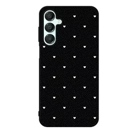 Elegáns szívecskés - BLACK - szives csajos  Samsung Galaxy A16 4G/5G tok