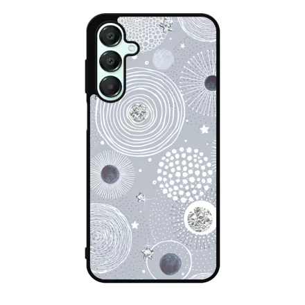 Gyönyörűséges Ezüstös téli mintás Samsung Galaxy A16 4G/5G tok