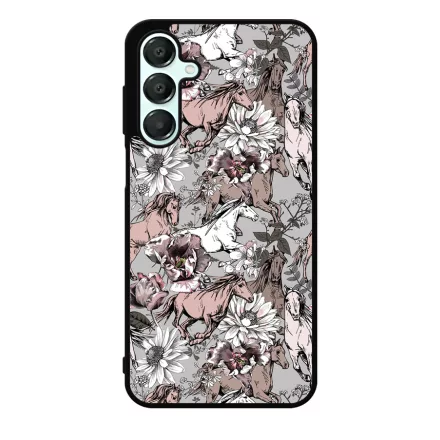Csodaszép szürke vintage lovas mintás Samsung Galaxy A16 4G/5G tok
