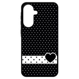 szerelem love szivecskés fekete fehér pöttyös Samsung Galaxy A17 tok