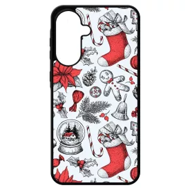 téli karácsonyi mintás textúra Samsung Galaxy A17 tok