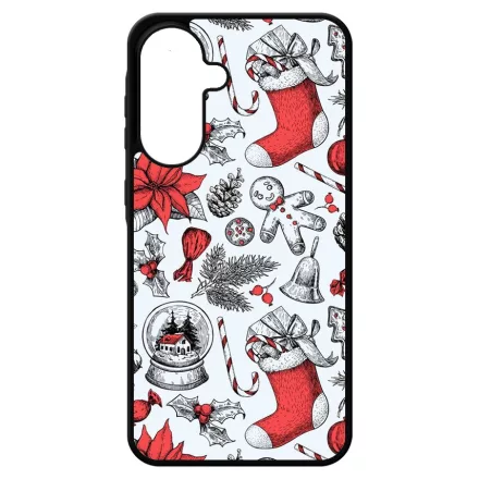 téli karácsonyi mintás textúra Samsung Galaxy A17 tok