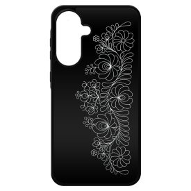 Elegant Matyó - Black magyar mintás hungarian folk Samsung Galaxy A17 tok